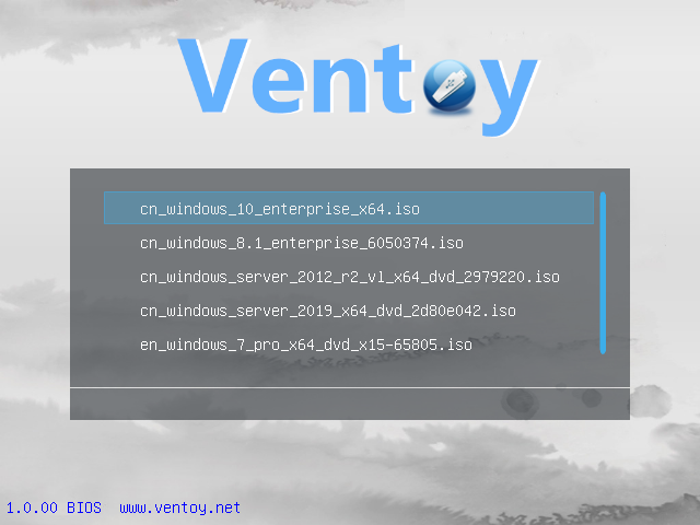 U盘引导制作神器 ventoy-1.1.00 终于发布了